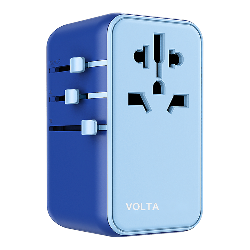 Volta Magic Travel Adapter 100W - Midnight Blue
